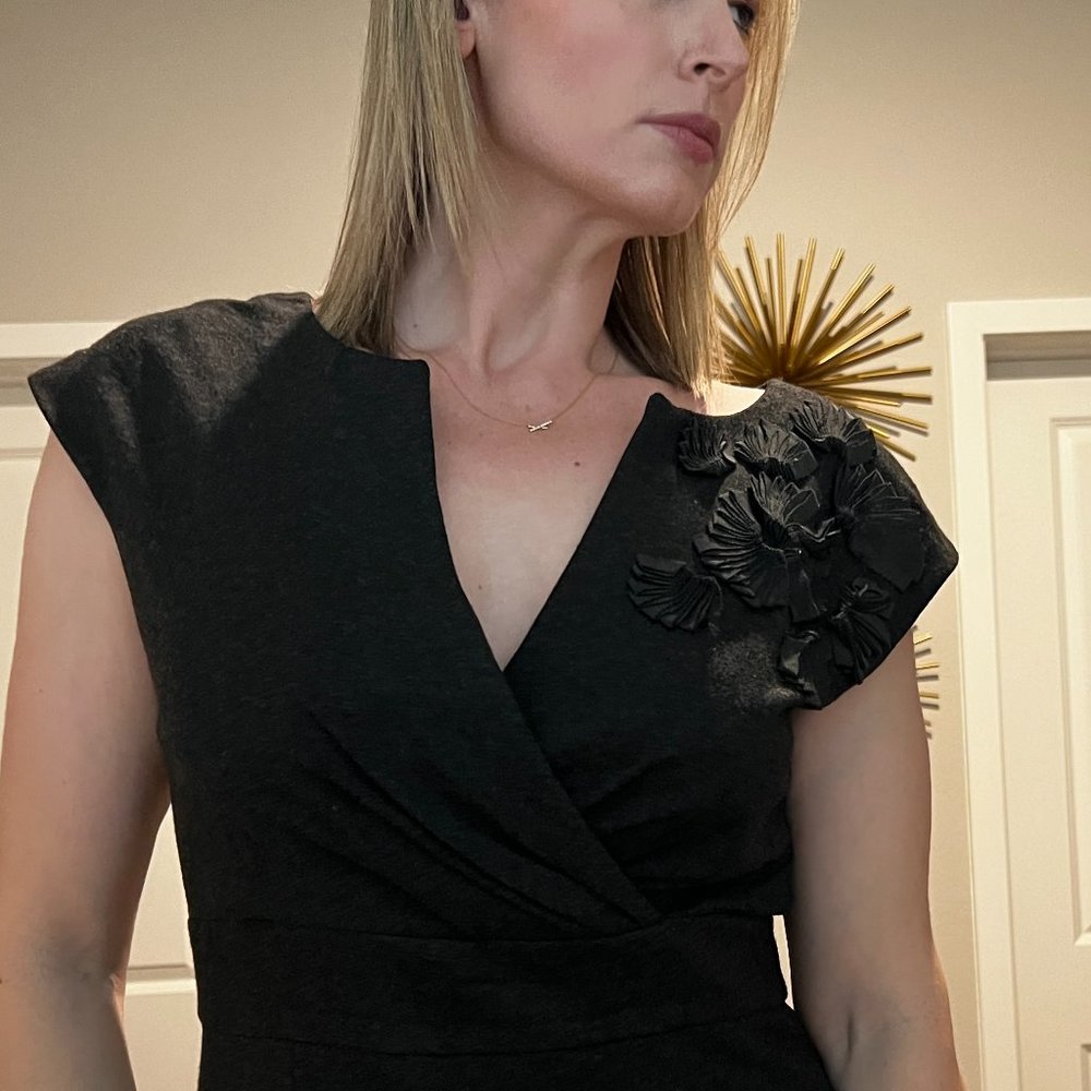 Trina Turk Business Casual Charcoal Dress